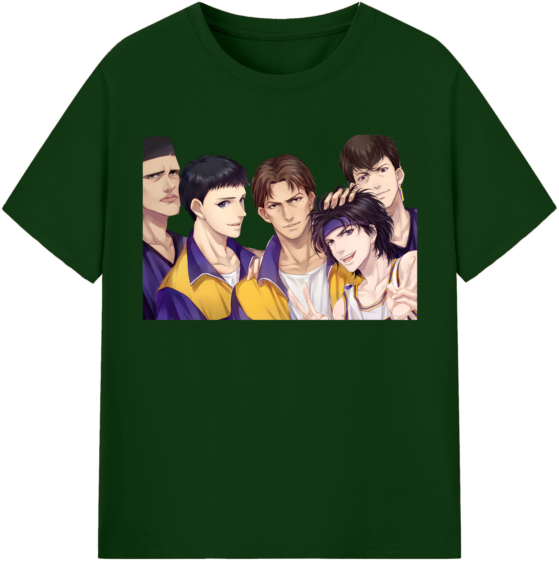SLAM DUNK／スラムダンク 綿100％半袖Tシャツ（フロントプリント）